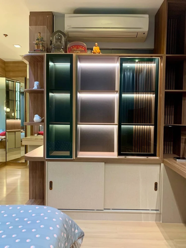 For sale, for rent, Rhythm Phahon-Ari, modern style decorated room, 22nd floor, very beautiful view, come and reserve it now.