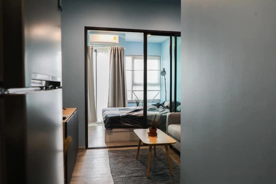 For sale or rent: Rich Park Terminal Phaholyothin 59, 8th floor, fully furnished, ready to move in. Book now!