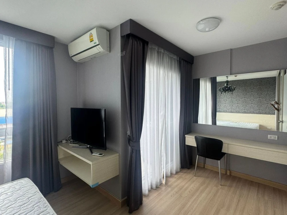 For sale or rent: Rill Condo Rangsit, 7th floor, corner room, fully furnished, reserve now!