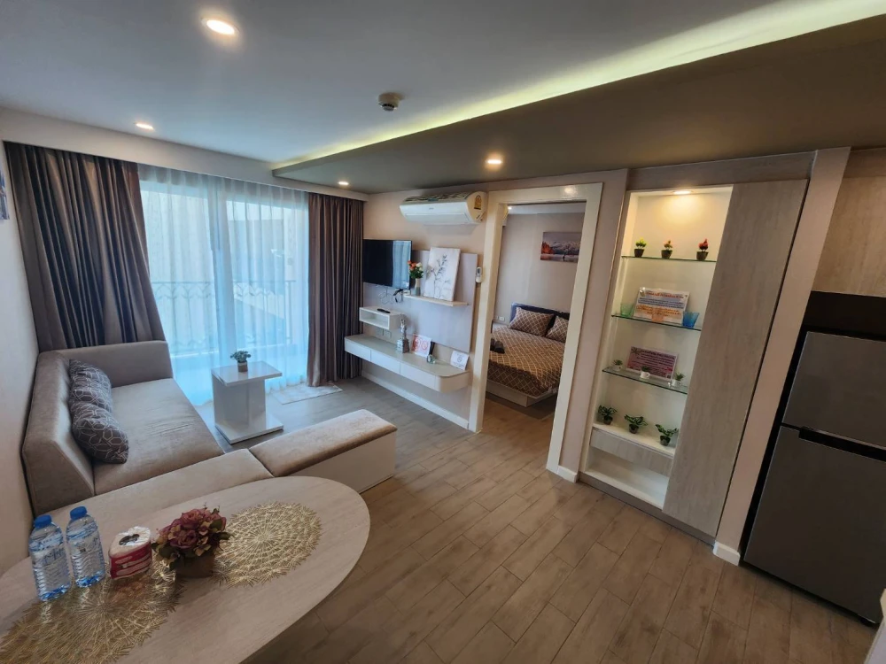 For sale, for rent Seven Seas Condo Resort Jomtien, decorated in a theme, comes with complete furniture, reserve now.