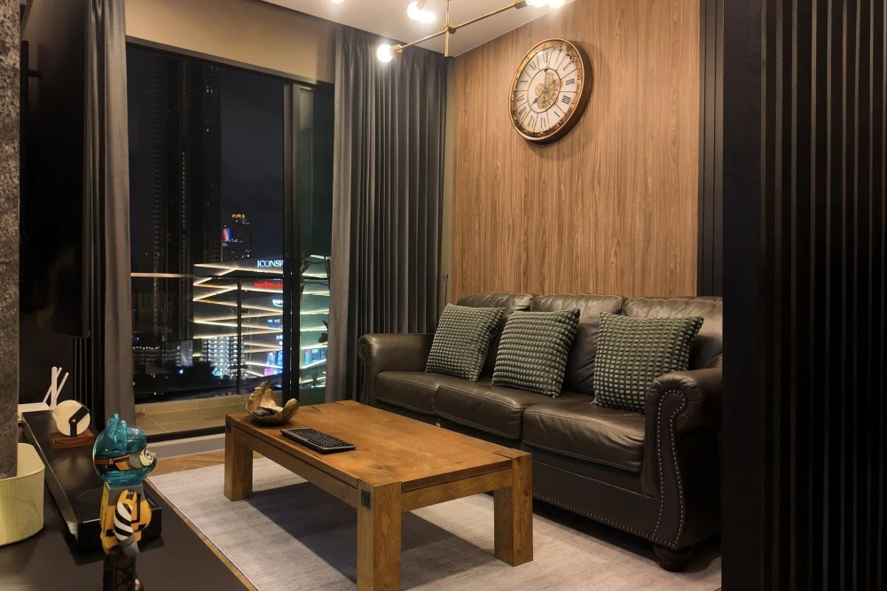 For sale, for rent, Supalai Premier Charoen Nakhon, corner room, quiet, private, not near the elevator, not near the garbage, beautifully decorated,