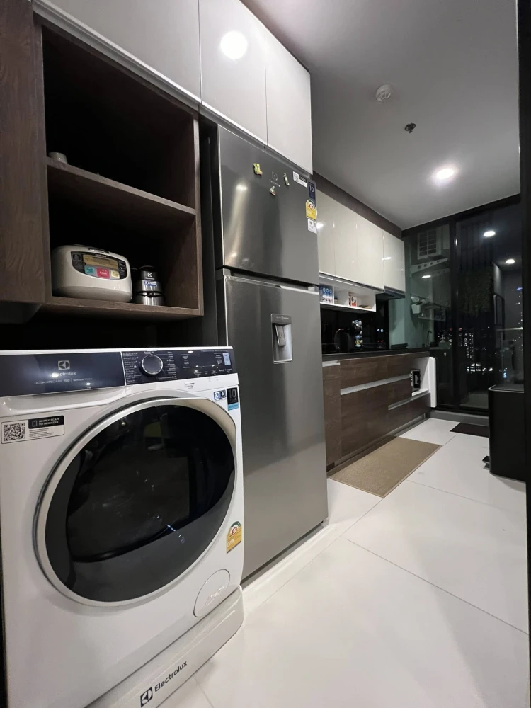 For sale, for rent, Supalai Premier Charoen Nakhon, corner room, quiet, private, not near the elevator, not near the garbage, beautifully decorated,