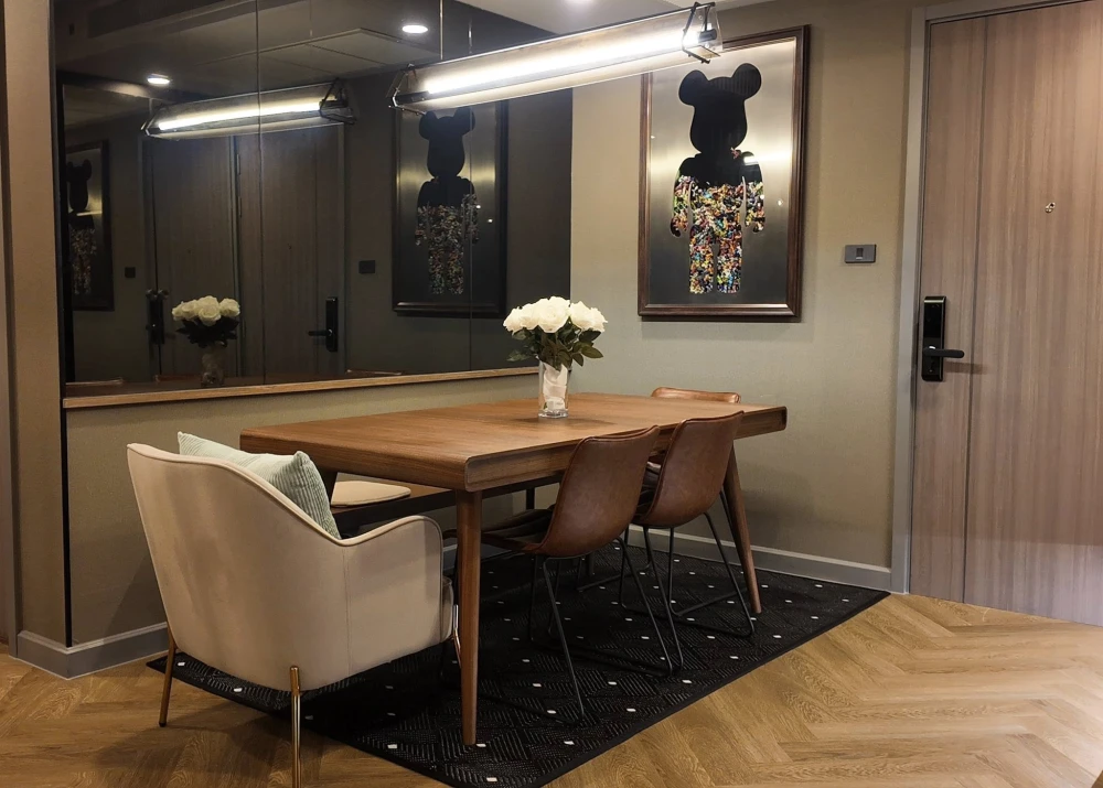 For sale, for rent, Supalai Premier Charoen Nakhon, corner room, quiet, private, not near the elevator, not near the garbage, beautifully decorated,