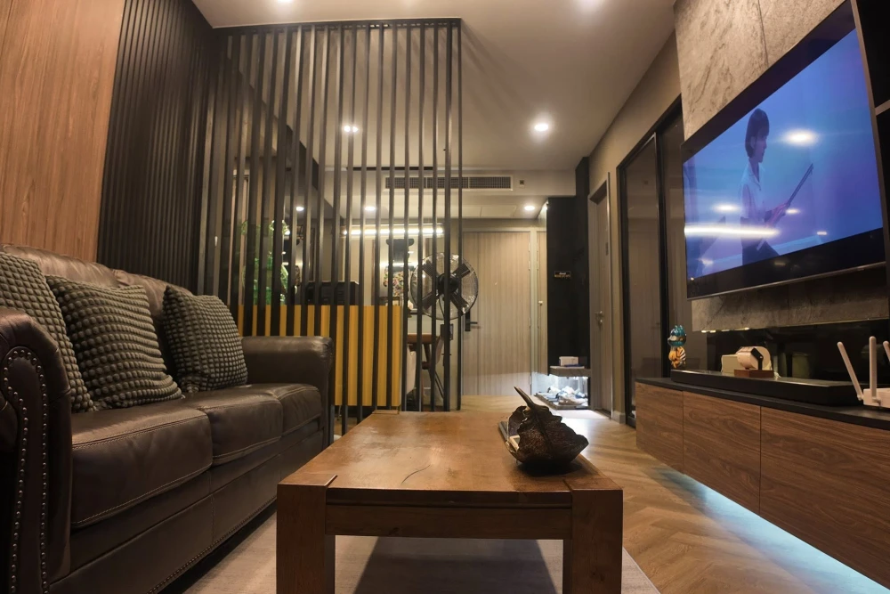 For sale, for rent, Supalai Premier Charoen Nakhon, corner room, quiet, private, not near the elevator, not near the garbage, beautifully decorated,