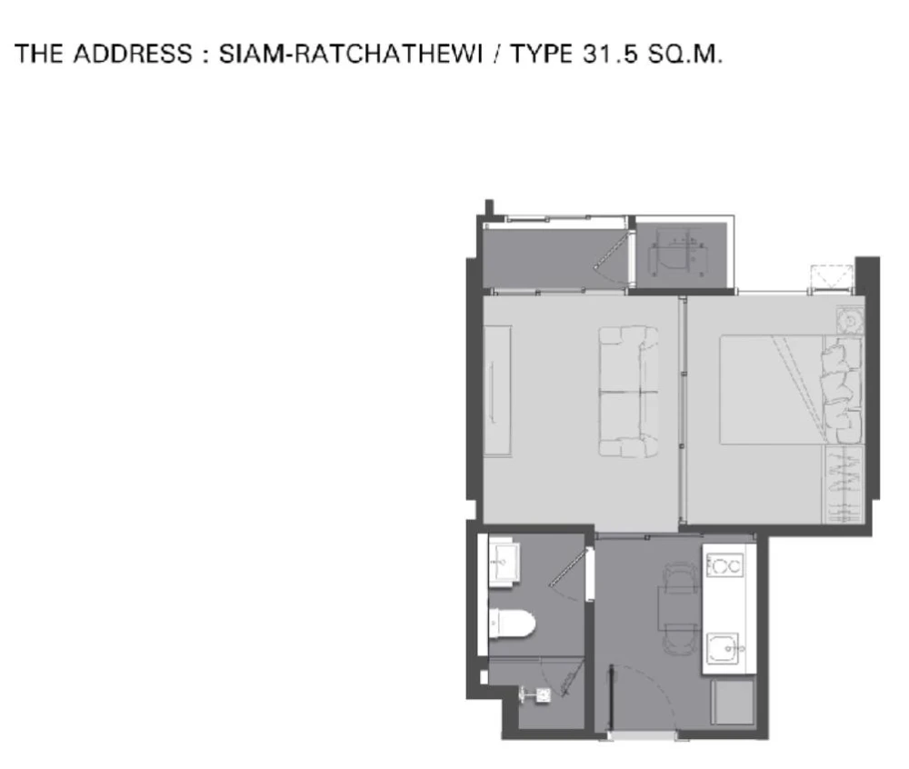 For sale or rent: The Address Siam-Ratchathewi (11th floor), fully furnished, ready to move in.
