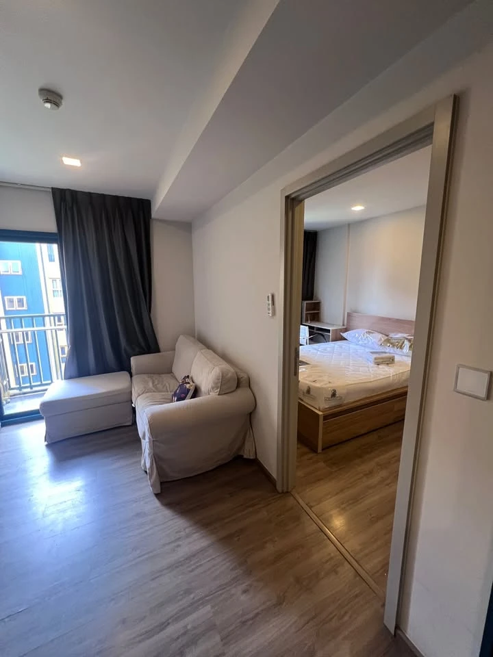 For sale, for rent, The Base Sukhumvit 50, 6th floor, beautiful room, nice to live in, fully furnished, if interested in owning, hurry and reserve now