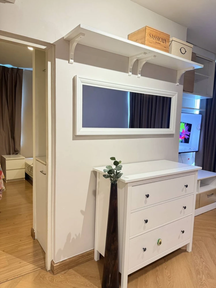 For sale or rent: The Iris Condo Rama 9 - Srinakarin, ready to move in, fully furnished and equipped with appliances. You'll regret it if you don't re