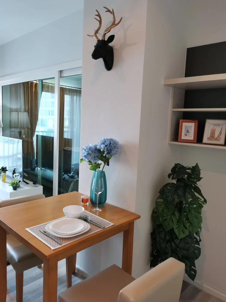 For sale, for rent, The Key Wutthakat, 5th floor, fully furnished room, ready to move in, reserve now, hurry!
