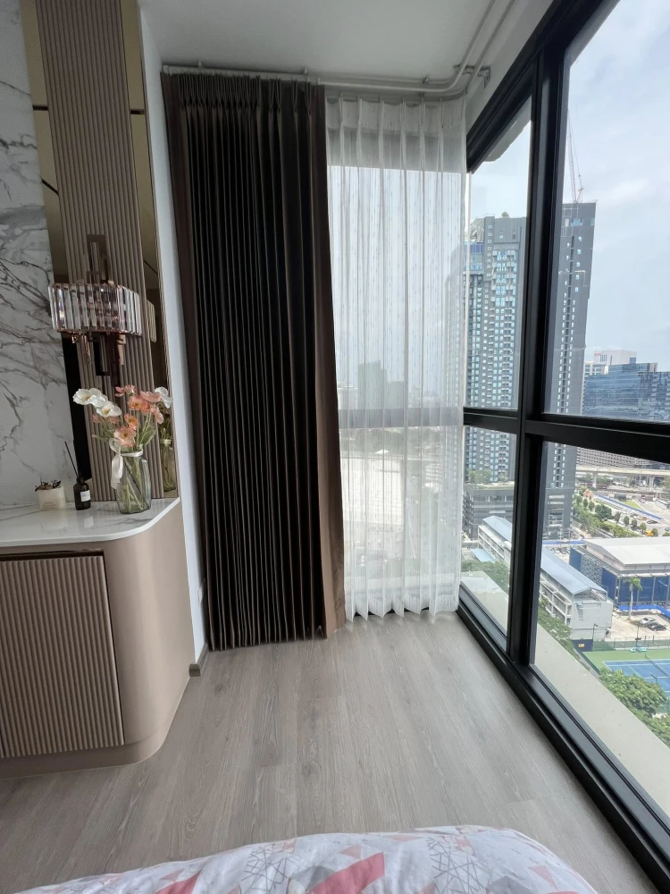For rent or sale: THE LINE Phahonyothin Park, a comfortable room, elegant and fully furnished, spacious and comfortable. Reserve now!