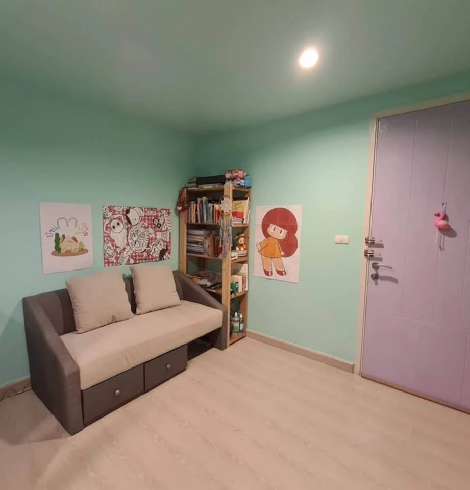 For sale, for rent, The Niche id Rama 2, very beautiful room, good feng shui, comfortable color tone, very livable, move in now.