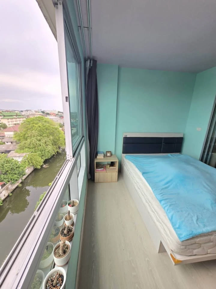 For sale, for rent, The Niche id Rama 2, very beautiful room, good feng shui, comfortable color tone, very livable, move in now.