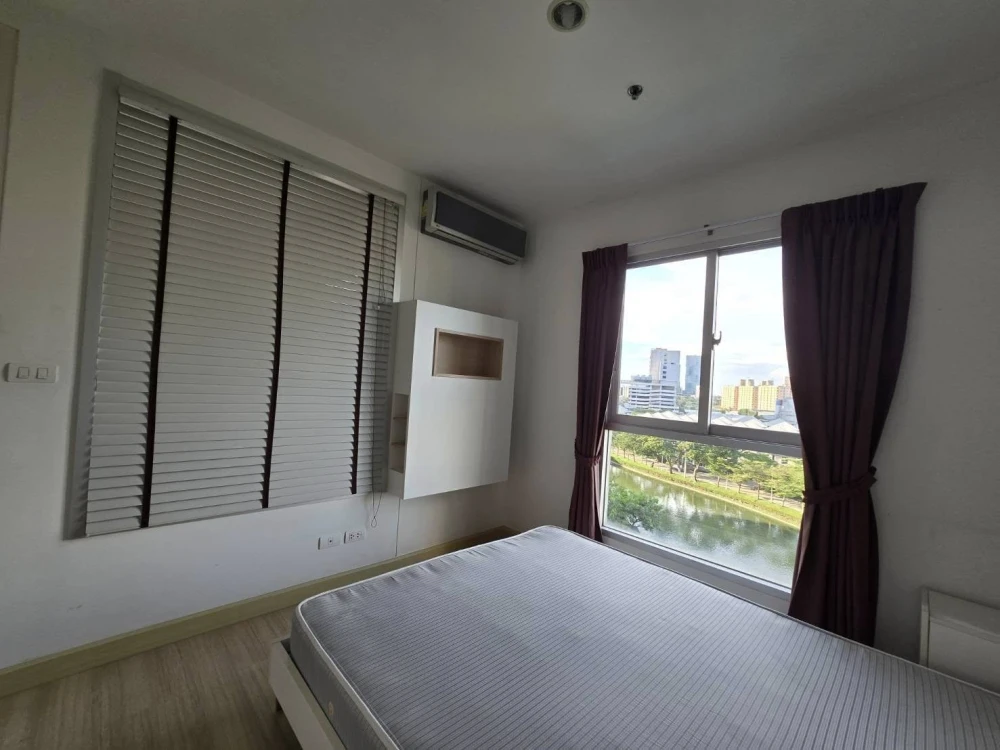 For sale, for rent, The Parkland Srinakarin Lakeside, 8th floor, fully furnished room, nice to live in, if interested, hurry and reserve now, don't wa