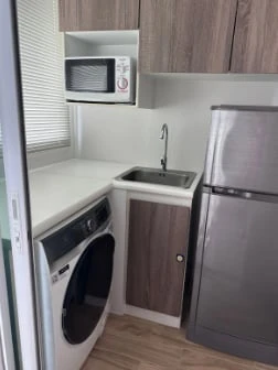 For sale or rent: Zelle Plus Talat Phlu Station, north-facing room, great location, fully furnished. Don't miss out on this great deal!