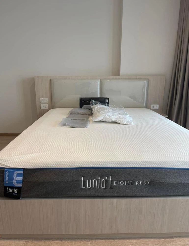 Condo for sale or rent: IDEO Rama 9-Asok. A nice room, just the right size, with built-in furniture in soothing tones. Great price. Reserve now!