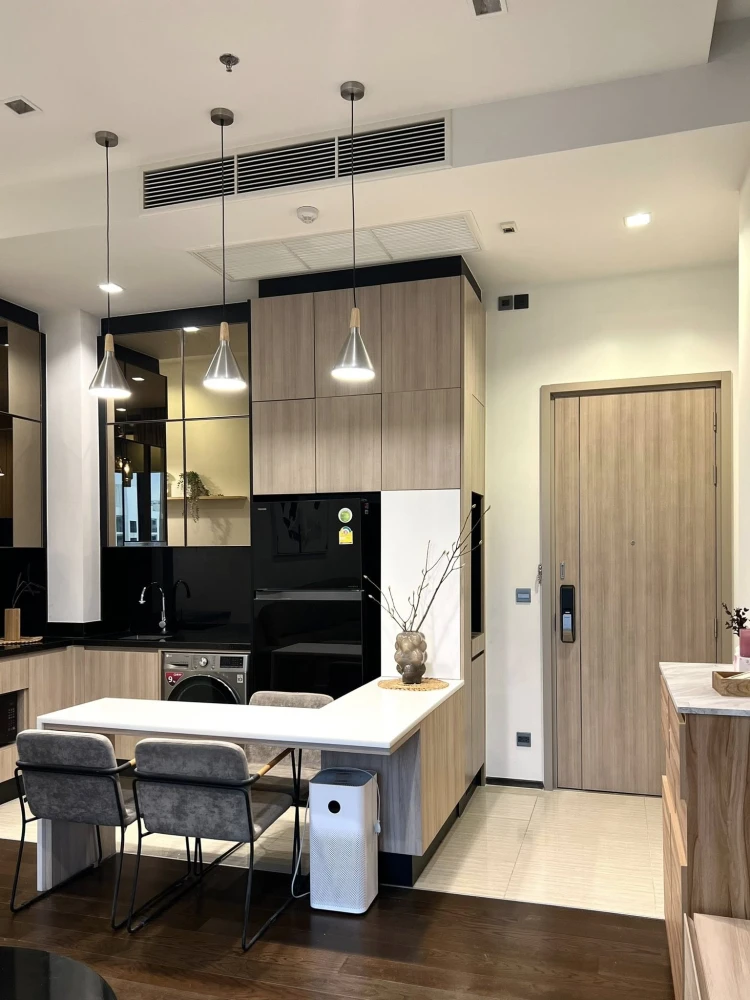 Condo for sale or rent: The Line Ratchathewi. Beautiful room, beautiful view, fully furnished, ready to move in. Reserve today. Don't miss out!
