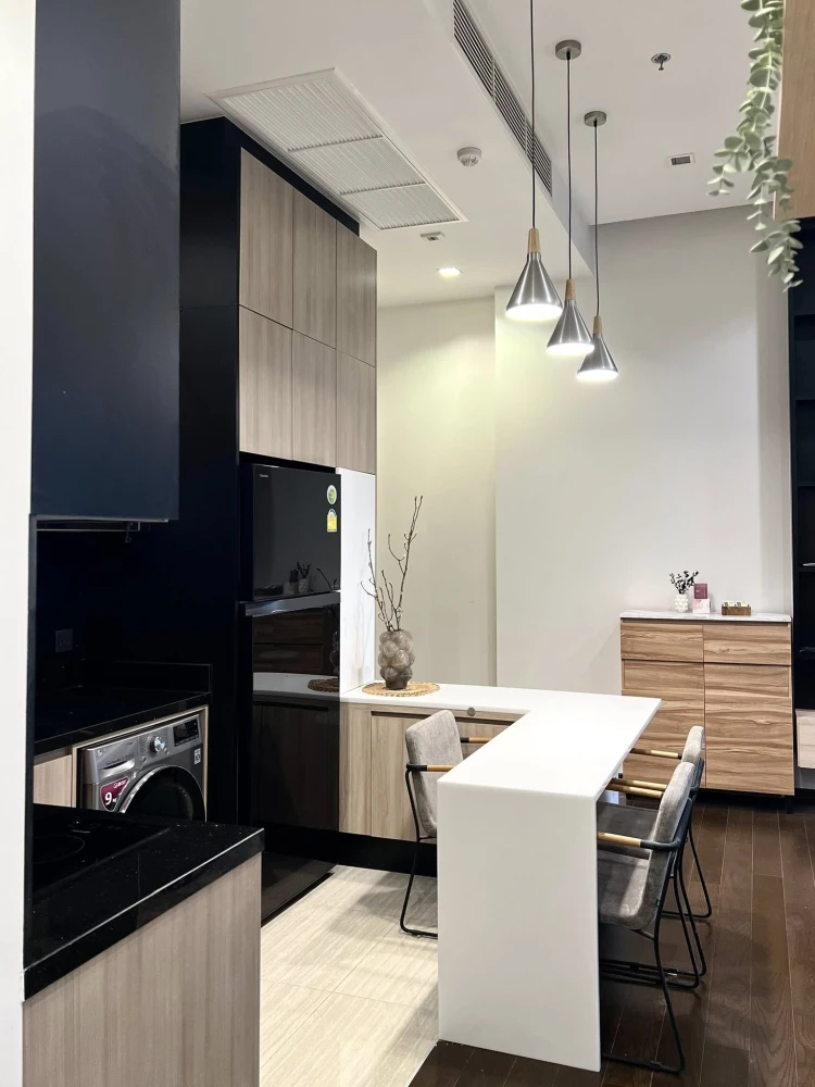 Condo for sale or rent: The Line Ratchathewi. Beautiful room, beautiful view, fully furnished, ready to move in. Reserve today. Don't miss out!
