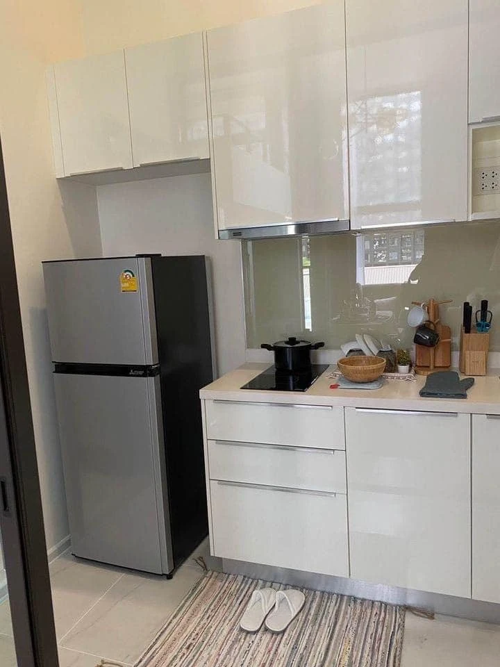 For sale, for rent, Chewathai Residence Asoke Condo, 8th floor, duplex room, fully furnished, ready to move in, don't miss it.