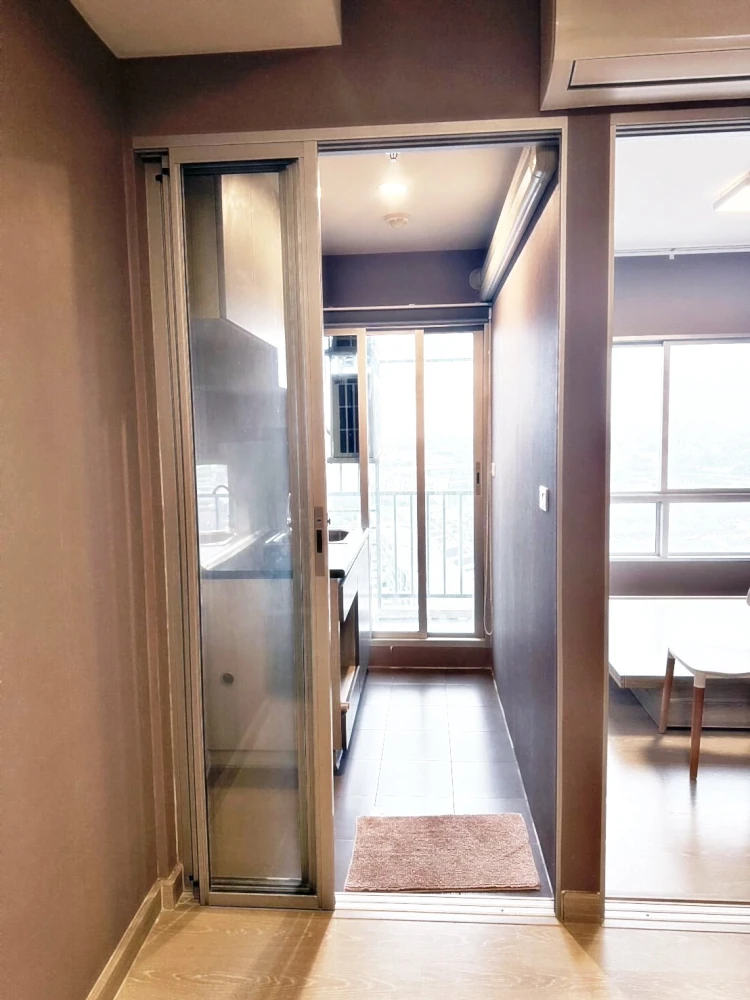 For sale or rent!! Niche ID Pakkret Station Condo, 16th floor, swimming pool view, beautiful and comfortable room, great price, reserve now!!