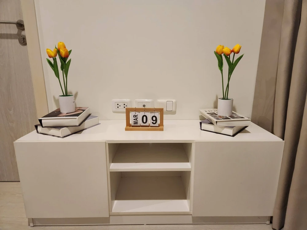 Condo for sale/rent, New Noble Chaengwattana, high floor, white room, comfortable to look at, with furniture, good like this, reserve now.