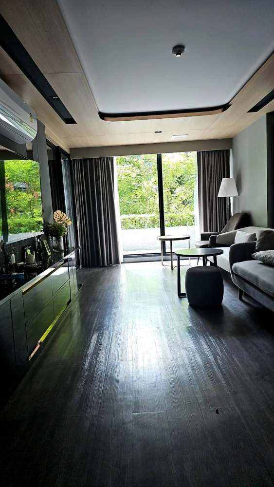 For sale, for rent, Monte Rama 9 Condo, ready to move in, not too expensive, complete here, hurry and book now, don't miss out.
