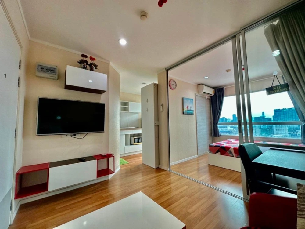 For sale, for rent!! Lumpini Park Condo, Rama 9-Ratchada, 23rd floor, beautiful view, fully furnished, ready to move in immediately, don't miss it!!