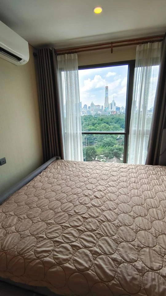 For rent!! Condo Lumpini Suite Phetchaburi-Makkasan, 12th floor, Baiyoke Building view, beautiful room, ready to move in, don't miss it!!
