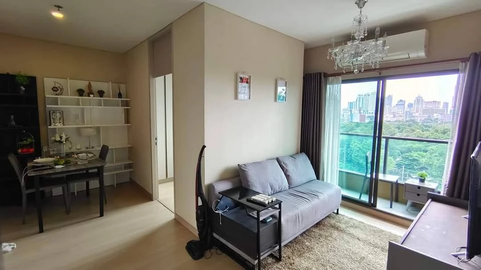 For rent!! Condo Lumpini Suite Phetchaburi-Makkasan, 12th floor, Baiyoke Building view, beautiful room, ready to move in, don't miss it!!