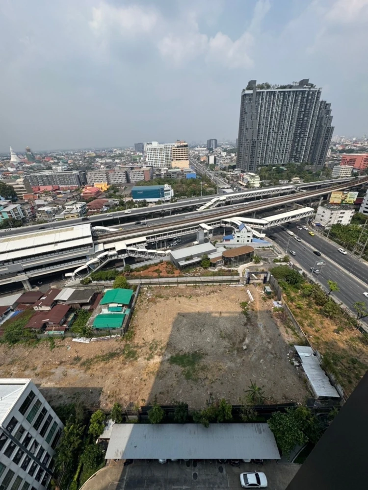 For sale, for rent!! Condo Wisdom Station Ratchada-Tha Phra, 18th floor, fully furnished, ready to move in, don't miss out, book now!!