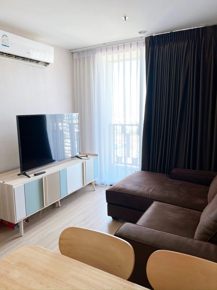 Condo for rent or sale, Artemis Sukhumvit 77, high floor, comfortable bed, comfortable sofa, just carry your bags and move in.