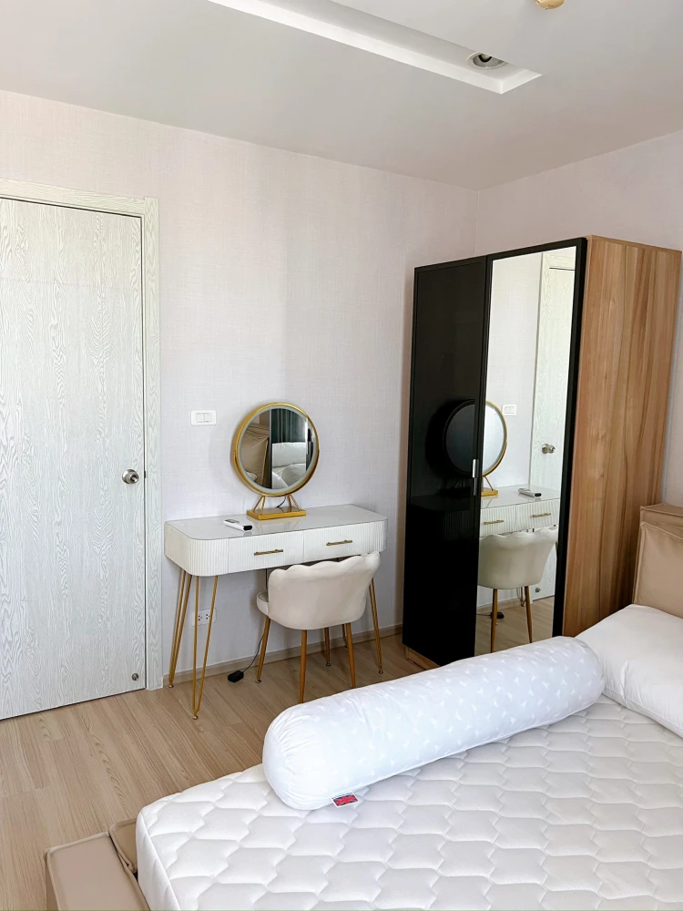 Condo for rent or sale, Artemis Sukhumvit 77, high floor, comfortable bed, comfortable sofa, just carry your bags and move in.