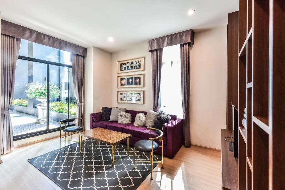 Condo for sale, rent, The Capital Ekkamai-Thonglor, large room, spacious, fully furnished.