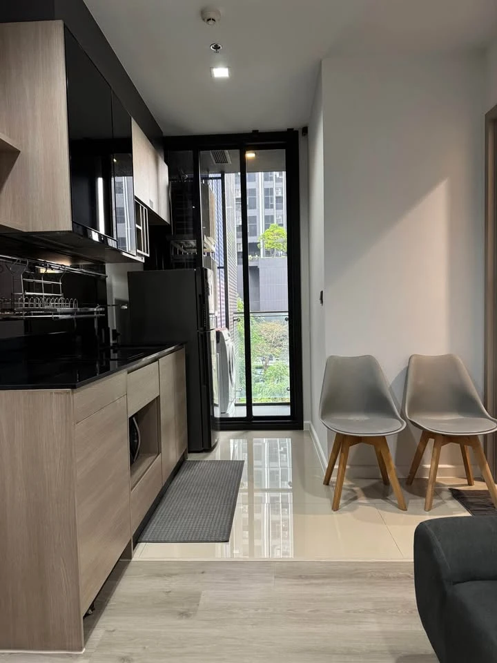 Condo for sale, rent, The Line Asoke-Ratchada, spacious, clean, furniture, equipment, complete electrical appliances
