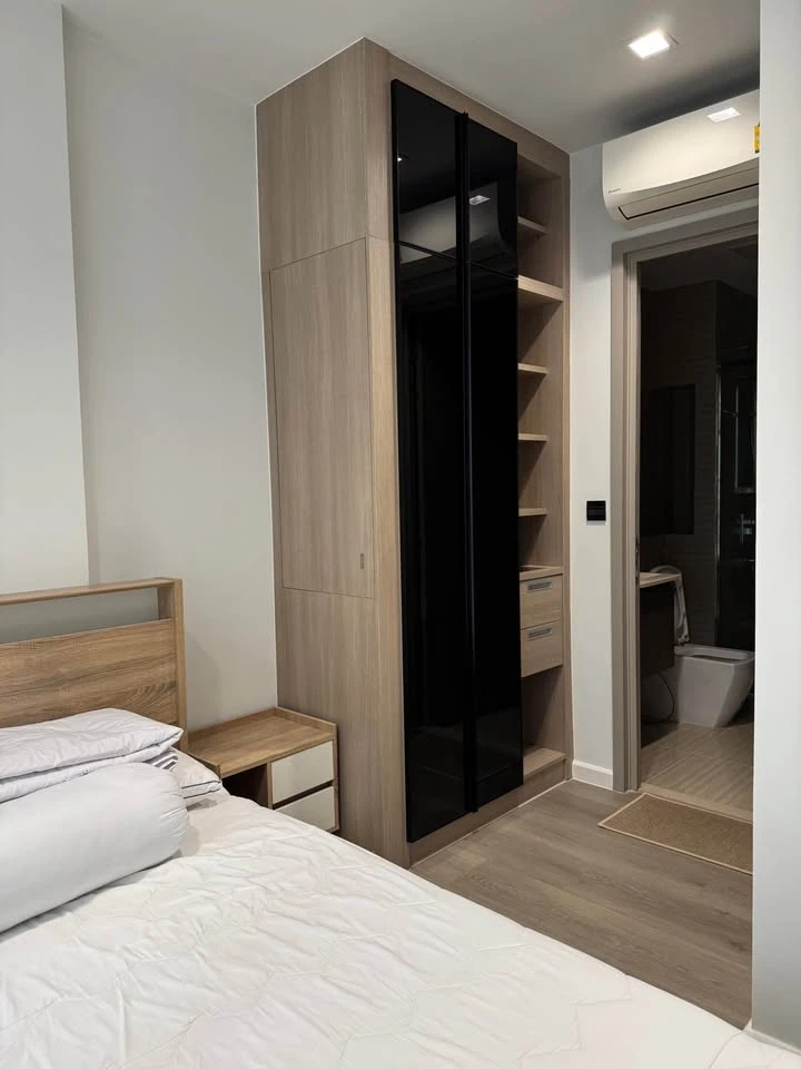 Condo for sale, rent, The Line Asoke-Ratchada, spacious, clean, furniture, equipment, complete electrical appliances