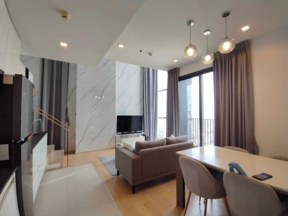 Condo for sale, rent, HQ Thonglor, duplex room, corner room, high floor, beautiful room, ready to move in