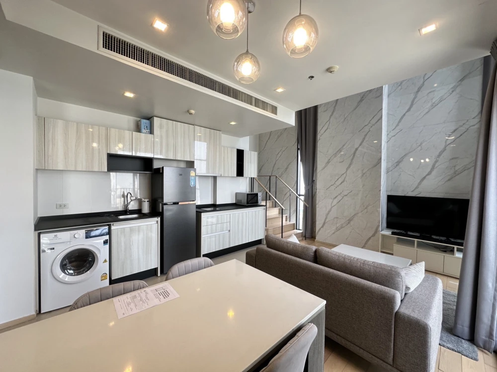 Condo for sale, rent, HQ Thonglor, duplex room, corner room, high floor, beautiful room, ready to move in