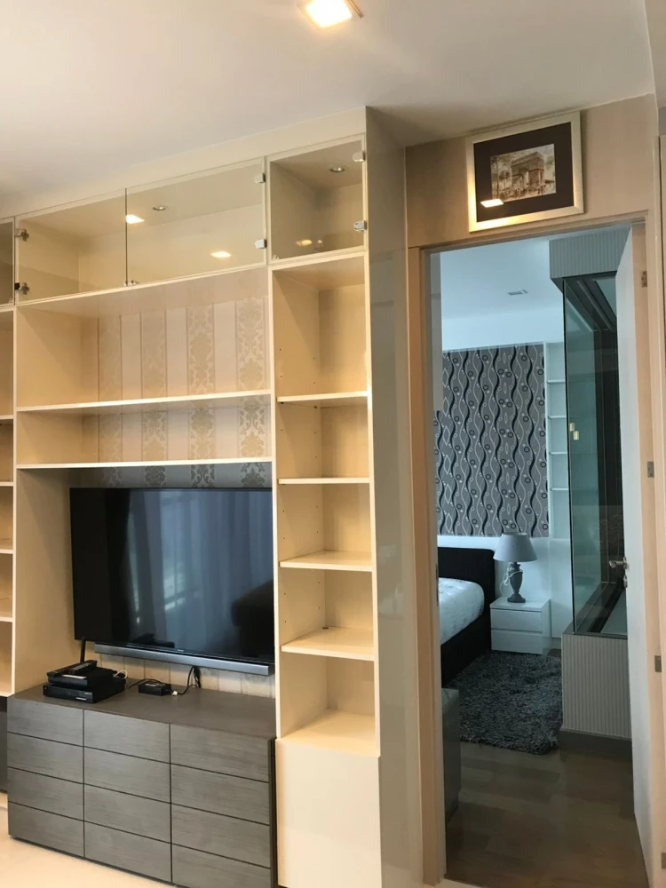 For sale, for rent!! Condo M Phayathai, 27th floor, beautiful room, luxuriously decorated, fully furnished, ready to move in, don't miss it!!