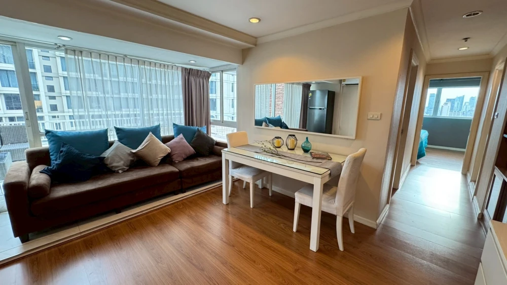 For sale, for rent!! Condo Grand Park View Asoke, 30th floor, corner room, fully furnished, complete common area, don't miss it!!