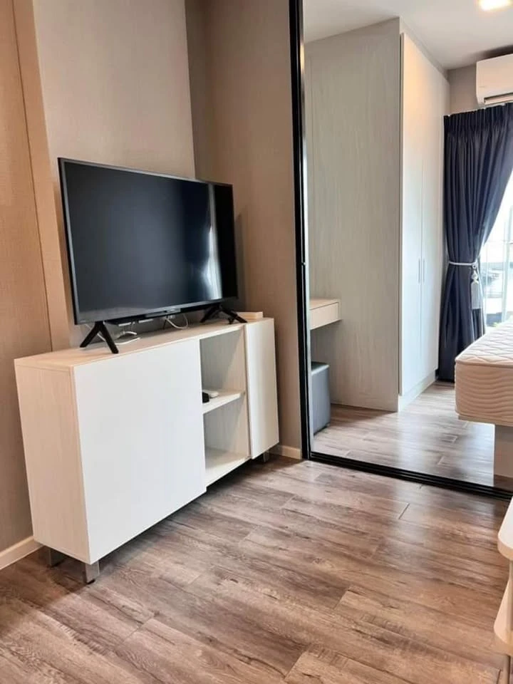 Condo for rent or sale, Atmoz Chaengwattana, partitioned room, city view, fully furnished, just come and move in.