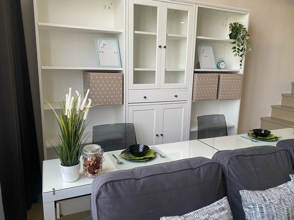 Condo for sale, rent, Siamese Sukhumvit 87, Duplex room, ready to move in. Fully furnished as shown in the picture. Reserve now.