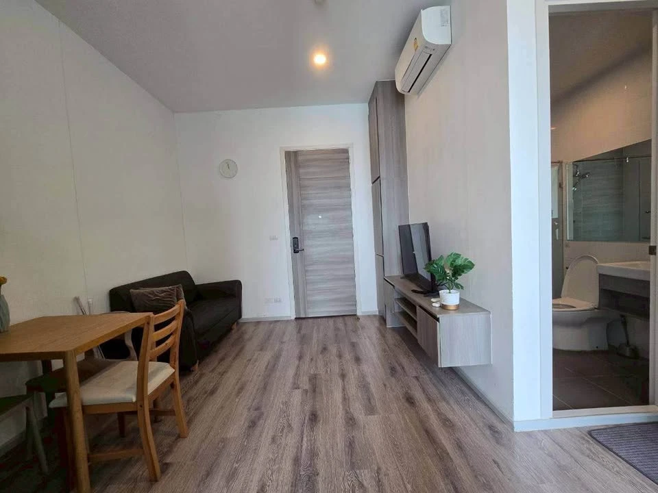 Condo for rent or sale, Knightsbridge Collage, Ramkhamhaeng, south, high floor, definitely not blocking the view. Fully furnished, ready