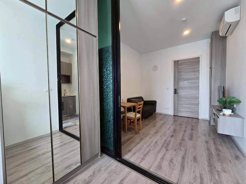 Condo for rent or sale, Knightsbridge Collage, Ramkhamhaeng, south, high floor, definitely not blocking the view. Fully furnished, ready