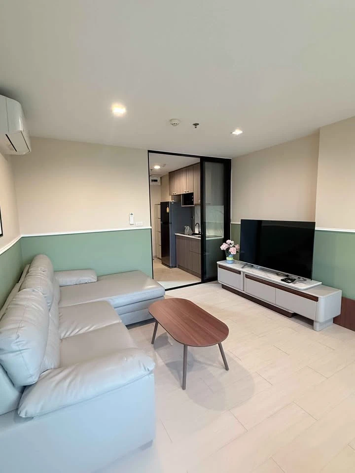 Condo for sale, rent, Knightsbridge Sukhumvit 107, Duplex room with wallpaper around the room, high floor, good view, hurry to book
