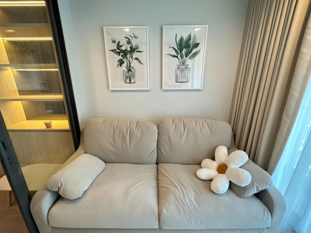 Condo for rent or sale: Life Ladprao, fully furnished + electrical appliances, ready to move in. Cute, minimalist decoration. Book now.