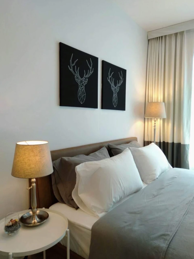 Condo for rent! Life Asoke, 25th floor, swimming pool view, beautiful room, fully furnished, ready to move in! Reserve now!!