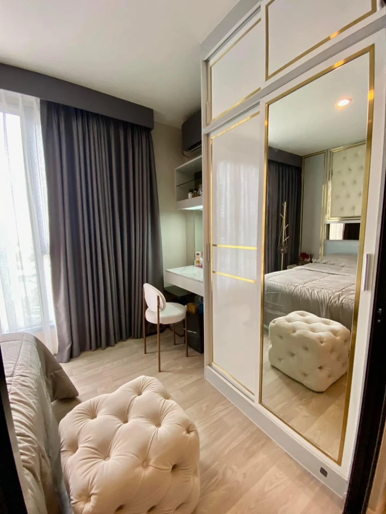 For sale or rent!! Condo Ideo Mobi Sukhumvit Eastpoint, 12th floor, Building B, beautiful room, fully furnished, ready to move in. Don't miss out!!
