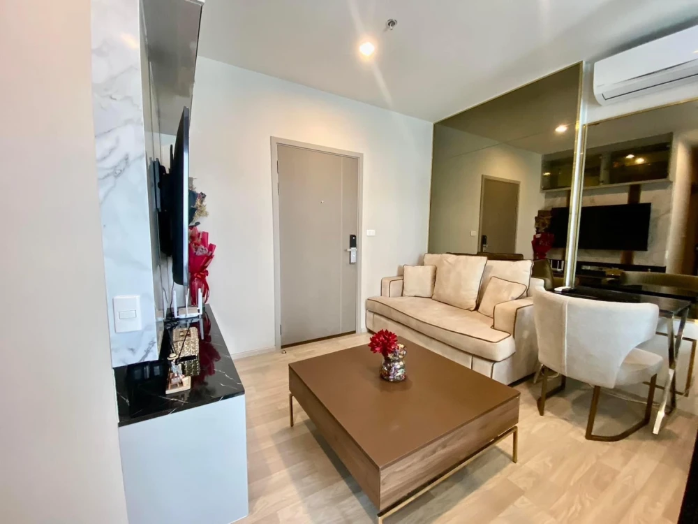 For sale or rent!! Condo Ideo Mobi Sukhumvit Eastpoint, 12th floor, Building B, beautiful room, fully furnished, ready to move in. Don't miss out!!