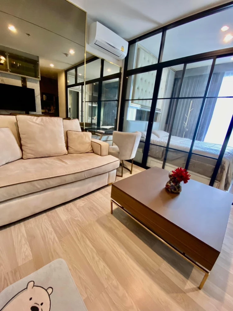 For sale or rent!! Condo Ideo Mobi Sukhumvit Eastpoint, 12th floor, Building B, beautiful room, fully furnished, ready to move in. Don't miss out!!