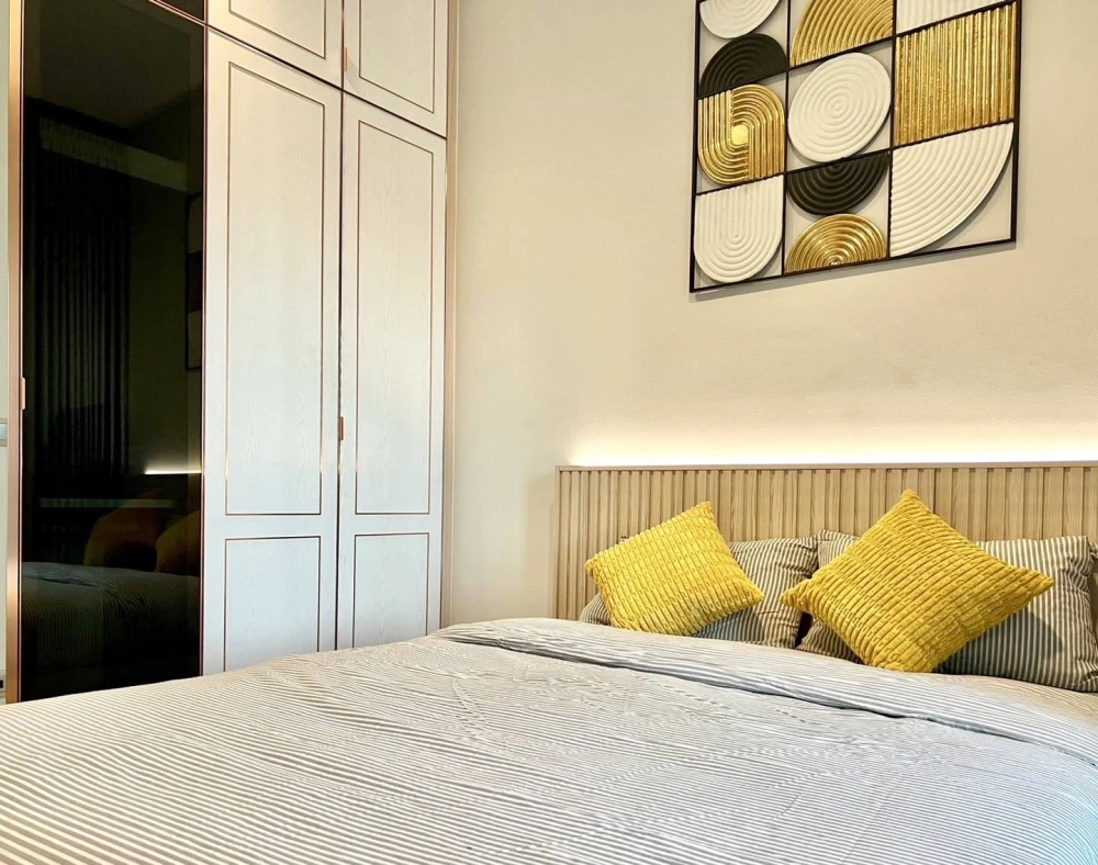 For sale, for rent, The Address Siam-Ratchathewi, high floor, beautifully decorated, fully furnished, luxurious, stunning city view, move in now, don'