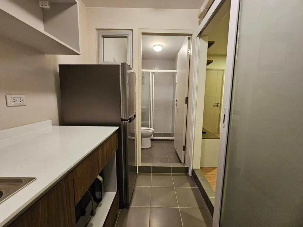 For sale, for rent, D Condo Thar Charan, fully furnished and full electrical appliances. Don't miss it.