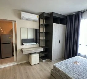 For rent or sale, D Condo Campus Dome Rangsit, Phase 3, Building A, Phase 3, complete with furniture and electrical appliances. Book now.